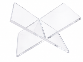 Clear Acrylic Open Book Holder made in the USA