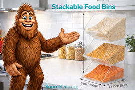 Clear Acrylic Stackable Food Bins Storage Containers Organizers