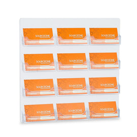 12 pocket wall mount business card holder