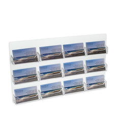 landscape 12 pocket wall mount business card holder