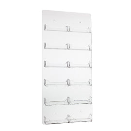 tall 12 pocket wall mount business card holder