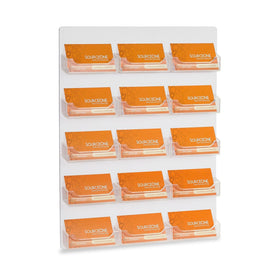 15 pocket wall mount business card holder