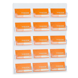 18 pocket wall mount business card holder