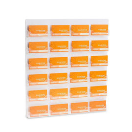 24 pocket wall mount business card holder