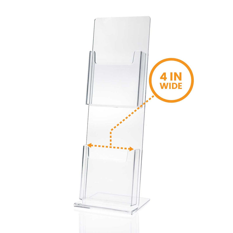 2 tier 2 pocket vertical post and greeting card display