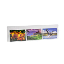 Load image into Gallery viewer, 3 pocket wall mount postcard holder