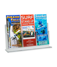 Load image into Gallery viewer, Trifold Brochure Holder for 4&quot; x 9&quot; Brochure, 3 Pocket