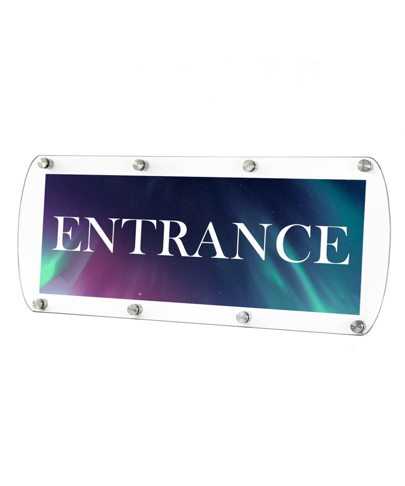 3 section wall mount sign holder