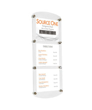 Load image into Gallery viewer, 3 section wall mount sign holder