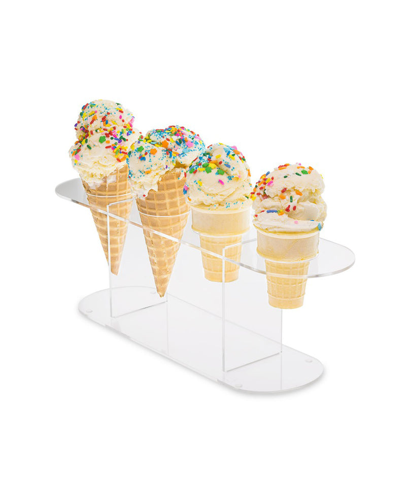 round 4 cone ice cream holder