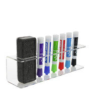Load image into Gallery viewer, Acrylic Wall Mounted Dry Erase Marker &amp; Eraser Holder