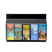 Load image into Gallery viewer, 5-Pocket Outdoor Brochure Holder with Lid, Black