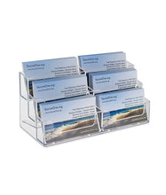 Load image into Gallery viewer, 6 Pocket Tiered Business Card Holder