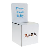 Custom Printed Cardboard Donation Box, 10-Pieces