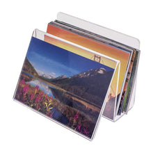 Load image into Gallery viewer, Acrylic Desk Organizer with Picture or Postcard Display