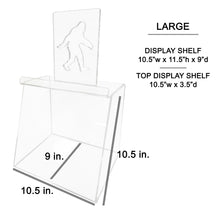 Load image into Gallery viewer, Acrylic Display Case for Books and DVDs with Custom Logo Cutout