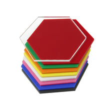 Load image into Gallery viewer, Colored Acrylic Hexagon