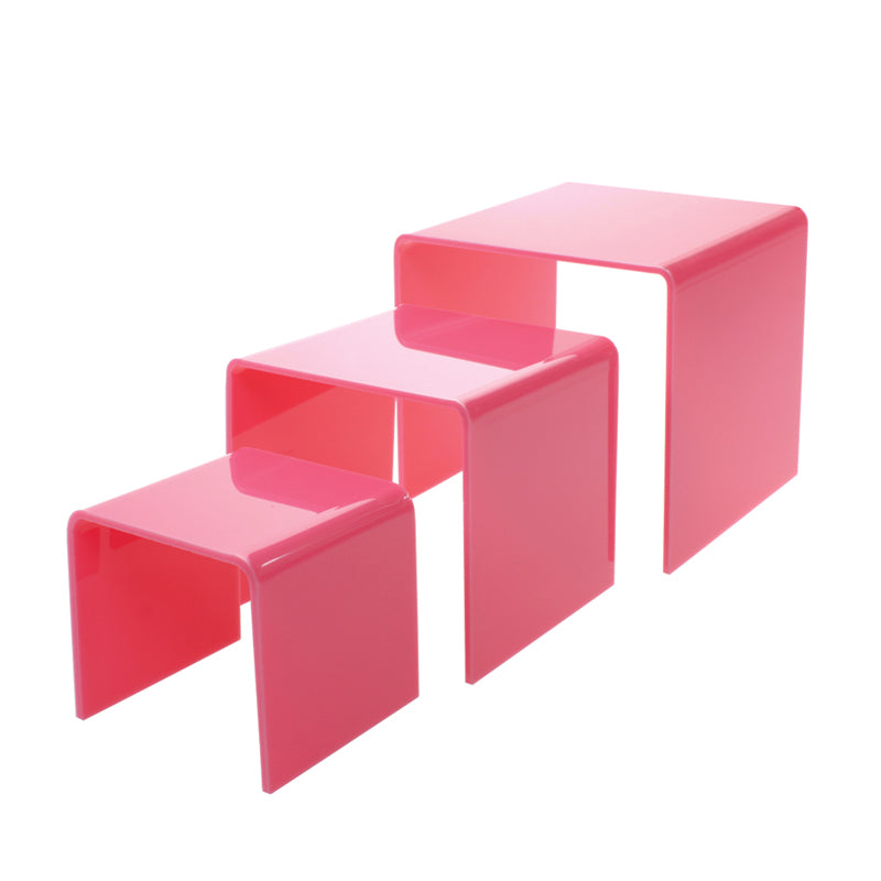 pink 3 piece riser set