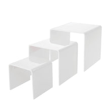 Load image into Gallery viewer, white 3 piece riser set