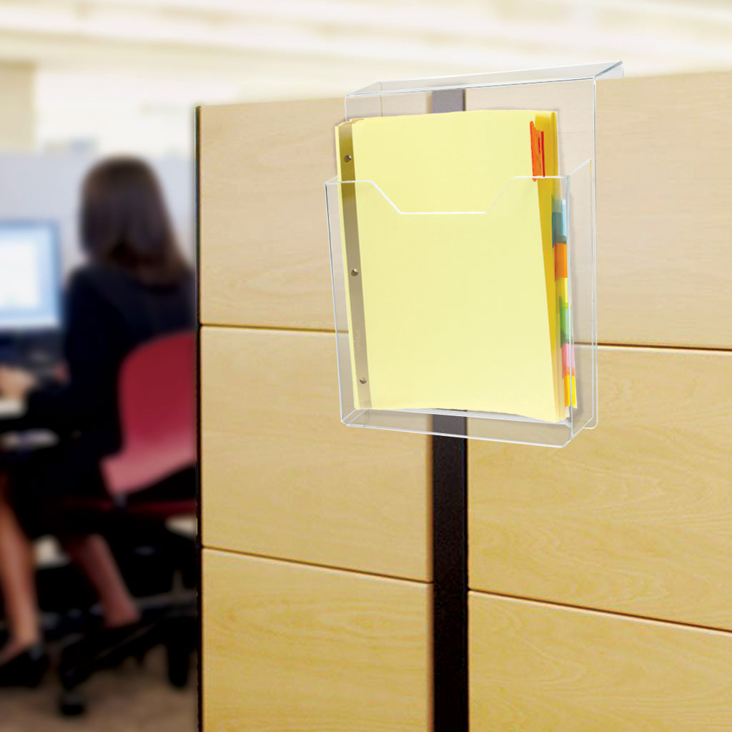 Cubicle File Holder with Hang-Over Rear Hook