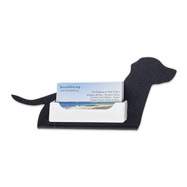 Dog Single Pocket Business Card Holder Stand Display