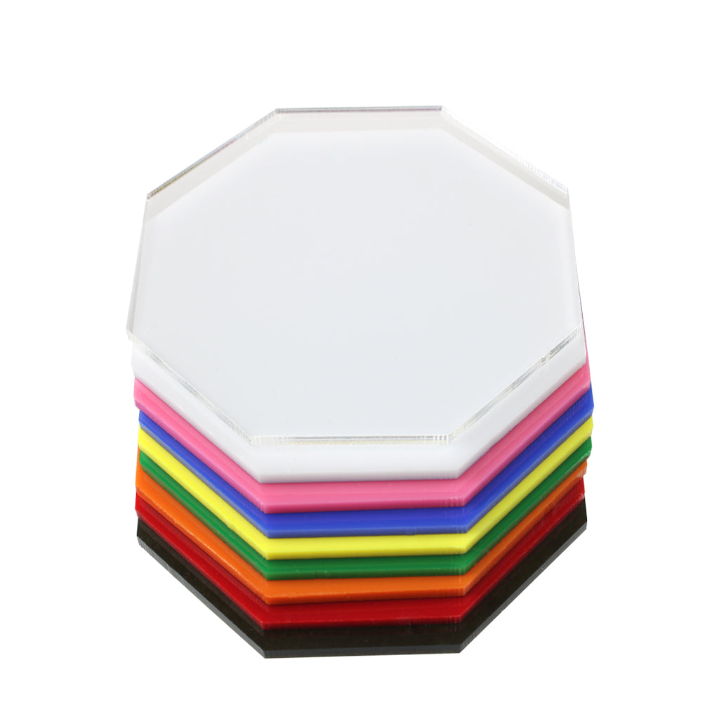Octagonal Plastic Colored Acrylic Octagon | Source One Displays