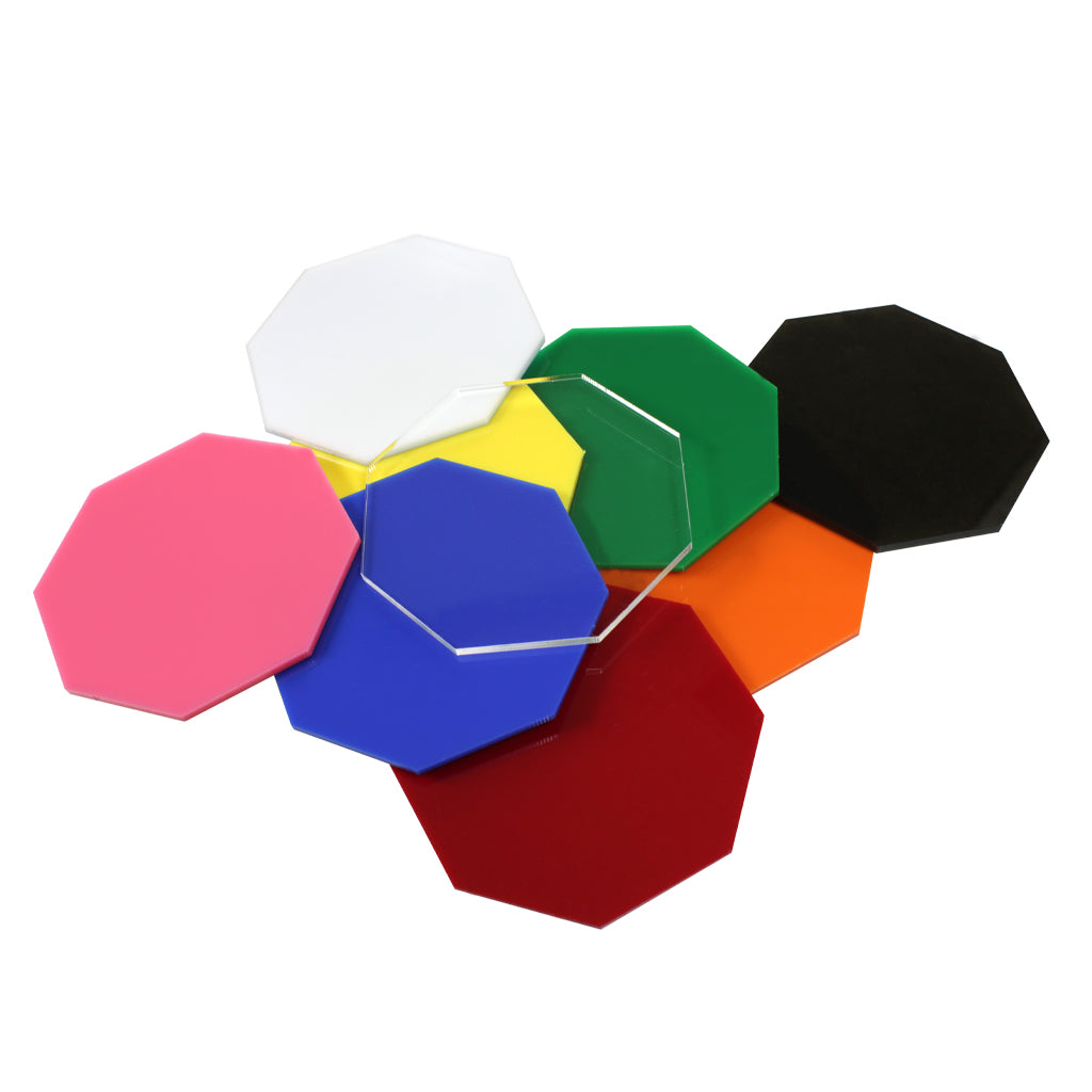 Colored Acrylic Octagon