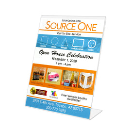 Slant Back Sign Holders – Source One Displays