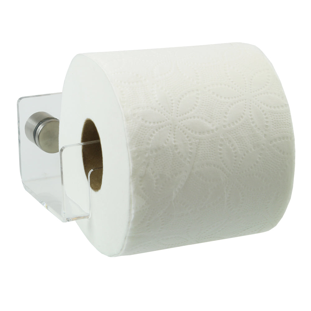Elegant Heavy Duty Clear Acrylic Toilet Paper Holder