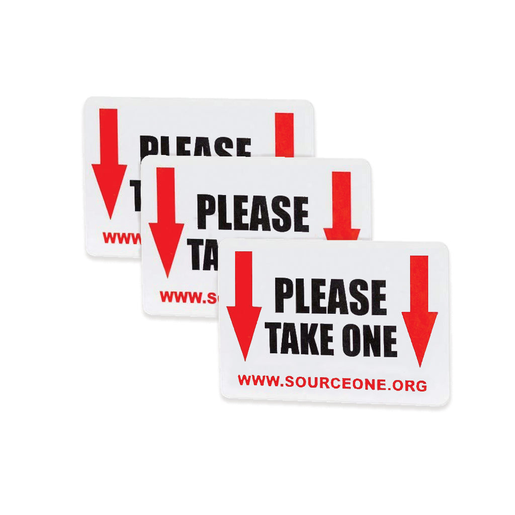 Take One Sticker (3 Pack) – Source One Displays