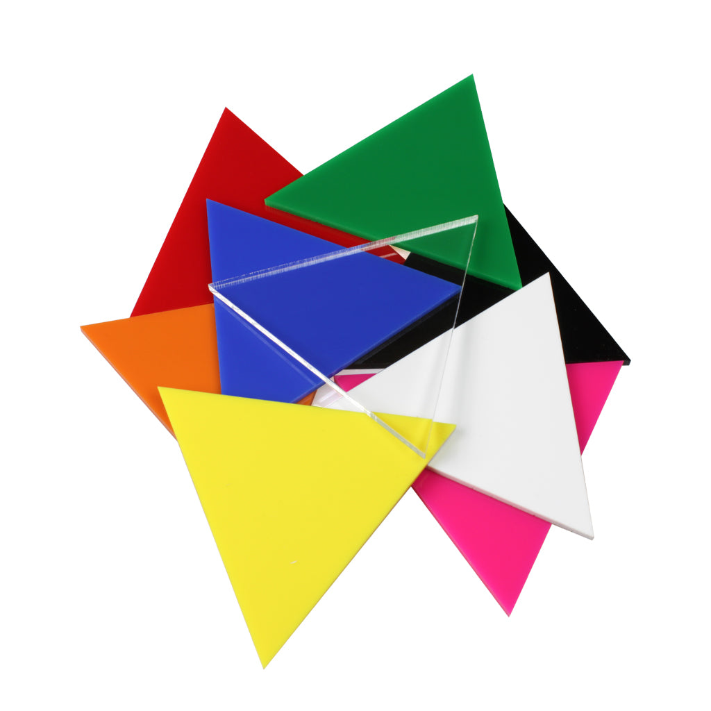 Colored Acrylic Triangle