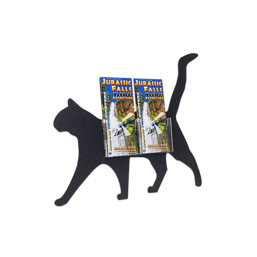 Cat Deluxe 4" x 9" Trifold Brochure Holder, 2 Pocket