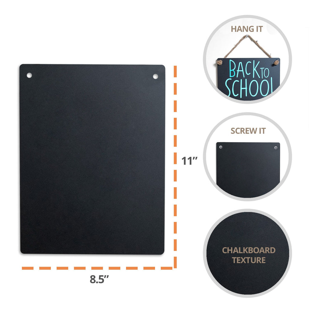 Heavy Duty Chalkboard Sign for Wall and Hanging