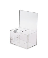 Load image into Gallery viewer, Donation Box with Two Compartments, 8″ x 6″ Sign Holder