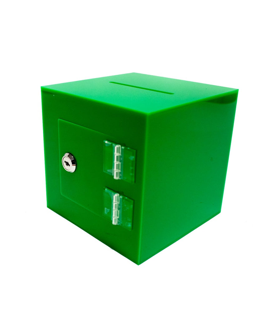 Rear Locking Door Donation Box or Ballot Box with Keys