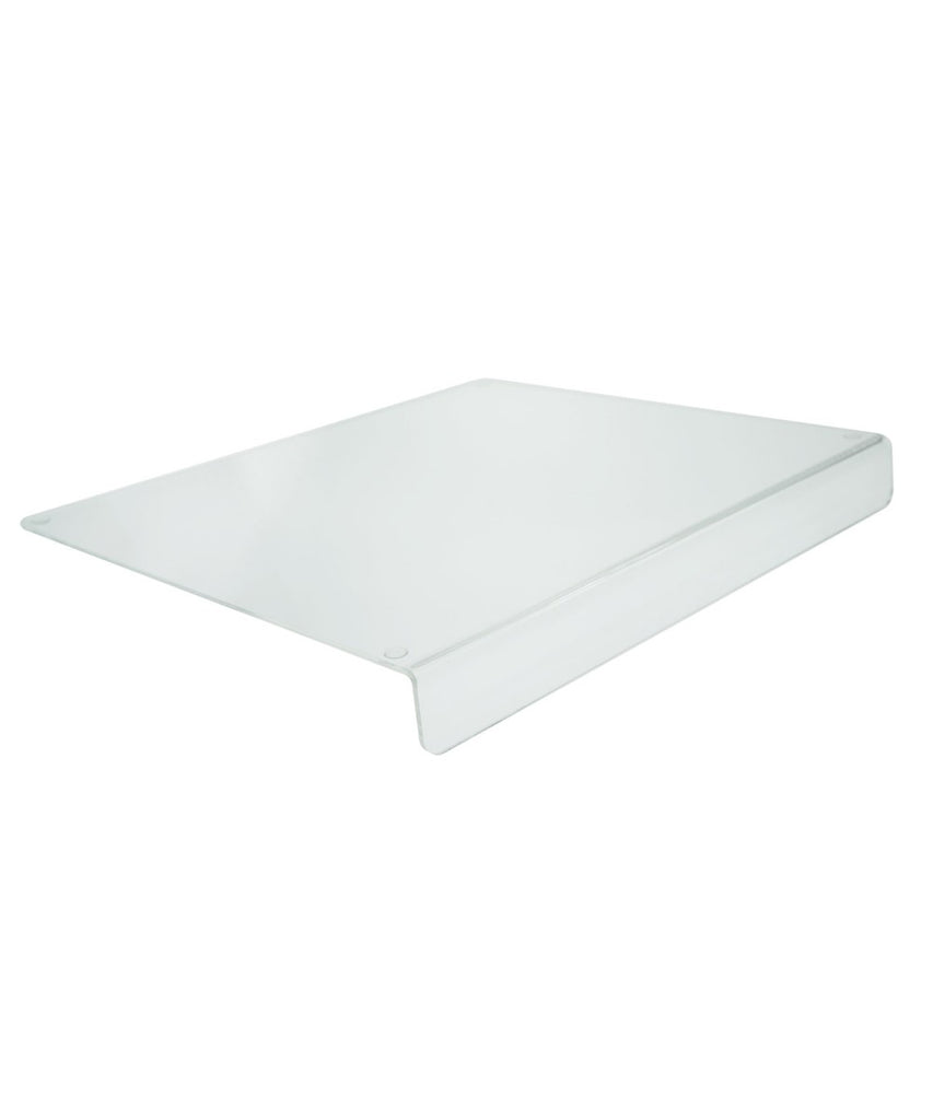 16 x 18 Acrylic Cutting Board with Counter Lip - Clear