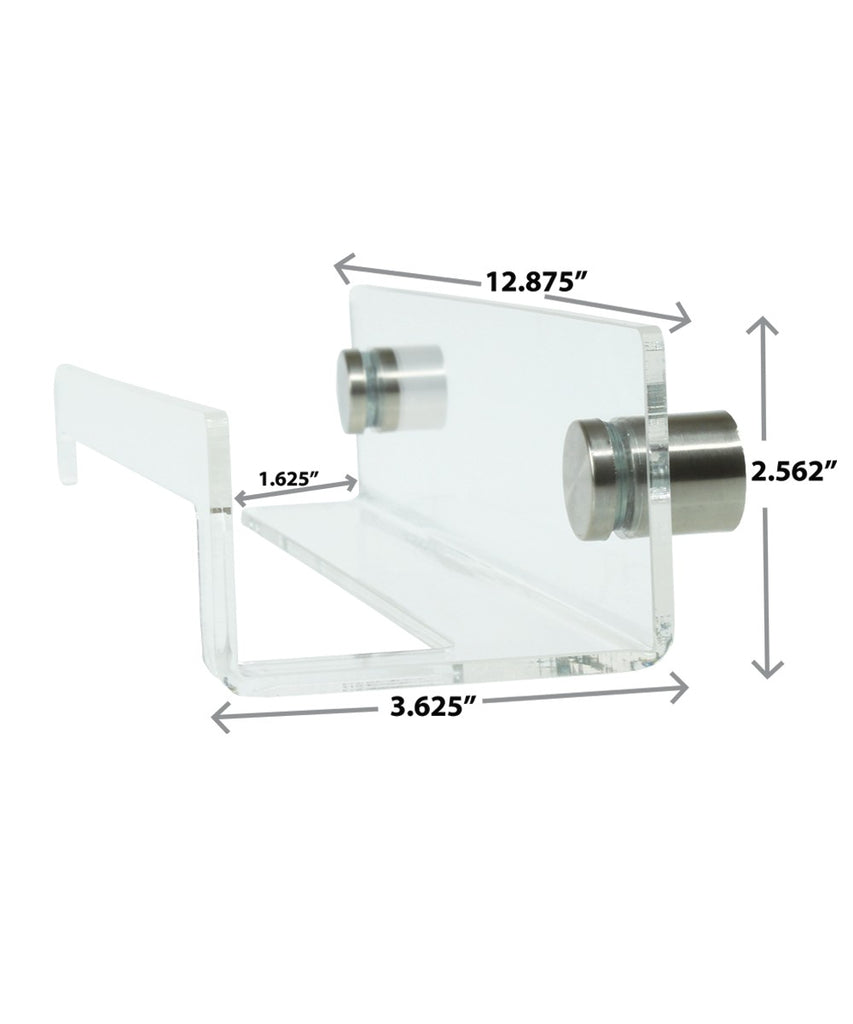 Elegant Heavy Duty Clear Acrylic Paper Towel Holder, Toilet Paper Holder and Hand Towel Rack
