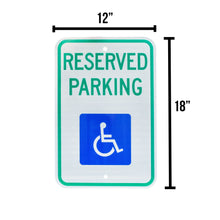 Load image into Gallery viewer, Reserved Parking Only with Handicapped Symbol
