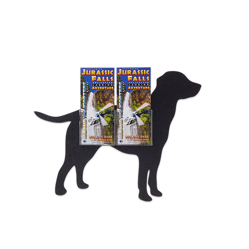 Dog Deluxe 4" x 9" Trifold Brochure Holder, 2 Pocket