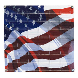 48 Pocket Wall Mount Business Card Holder with Printed Backing