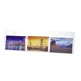 glass mount postcard holder