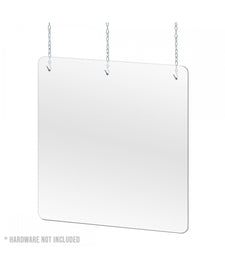 Hang or Bolt-In Cashier Sneeze Guard