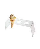 3 Cone Ice Cream or Snow Cone Holder and Display