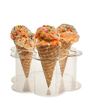 Load image into Gallery viewer, 6-Hole Ice Cream Cone Display Stand, Flower