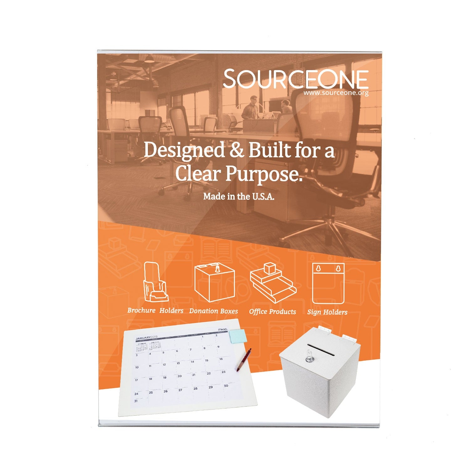 Wall Mount Insert Sign Acrylic Sign Holder for Wall Mount, Side Insert | Source One Displays