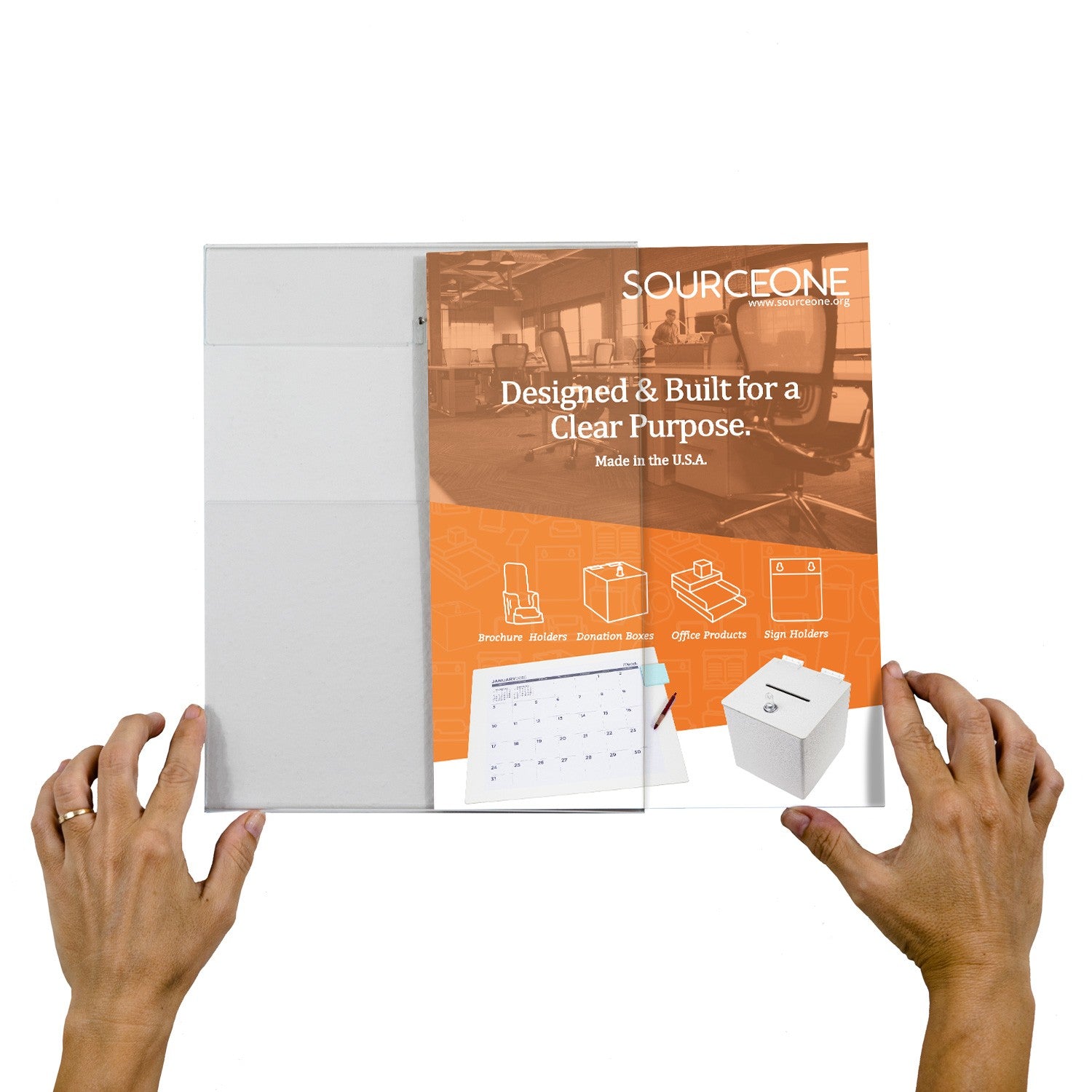 Wall Mount Insert Sign Acrylic Sign Holder for Wall Mount, Side Insert | Source One Displays
