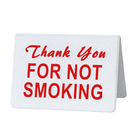 Thank You For Not Smoking Sign