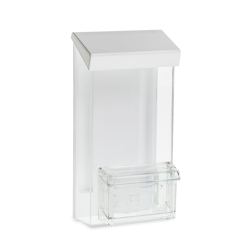 4" x 9" Outdoor Trifold Brochure Holder, White