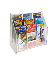 Load image into Gallery viewer, Premium Tiered Lucite Trifold Brochure Holders