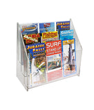 Premium Tiered Lucite Trifold Brochure Holders